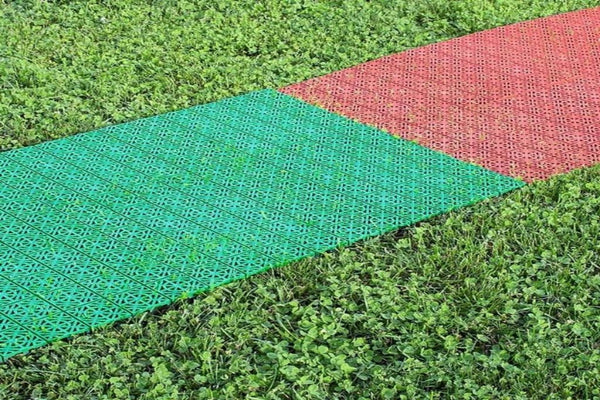 Plastic slip resistant tiles Aqua 330 (Green or Terra cotta) - US Communication Service 