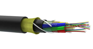 Cable de fibra óptica ADSS de forma redonda OTDr; 24 fibras (G.652.D / G.657A1)